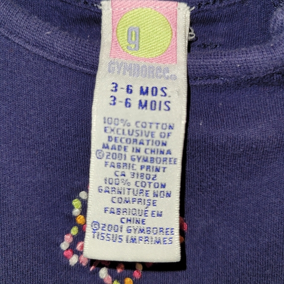 🦋 Vintage Gymboree Flower Power Navy One Piece Long Sleeved Polka Dot Romper - Picture 7 of 7